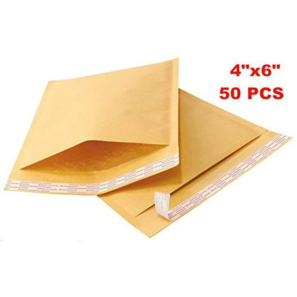 Yellow 1-500 #000 4x8 Kraft Bubble Padded Envelopes Mailers Fast Shipping